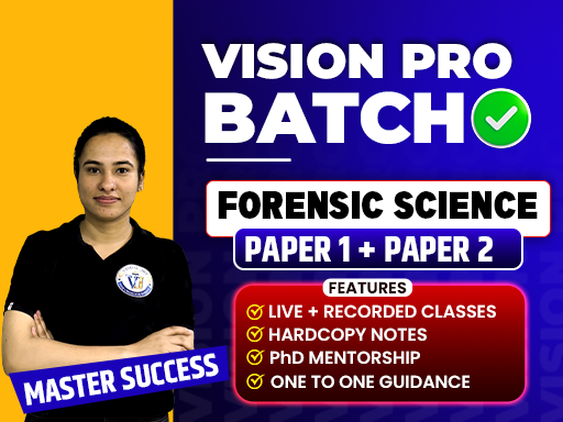 🎯 VISION PRO BATCH Paper 1 + Paper 2 FORENSIC SCIENCE (DEC 2026) - 6 Month